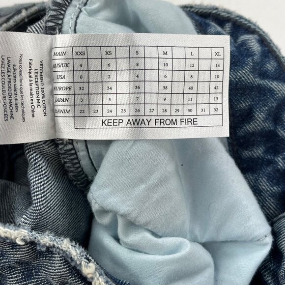 One X One Teaspoon High Waist Awesome Baggies Jean 29 Raw Hem Tapered Distressed - Picture 8 of 13